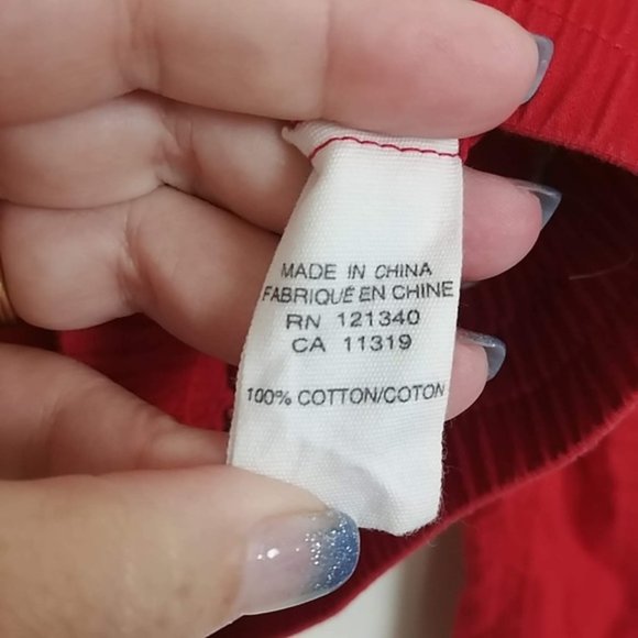 Garage Cotton Zip-Out Hoodie Jacket Red L #3753 - Picture 6 of 7